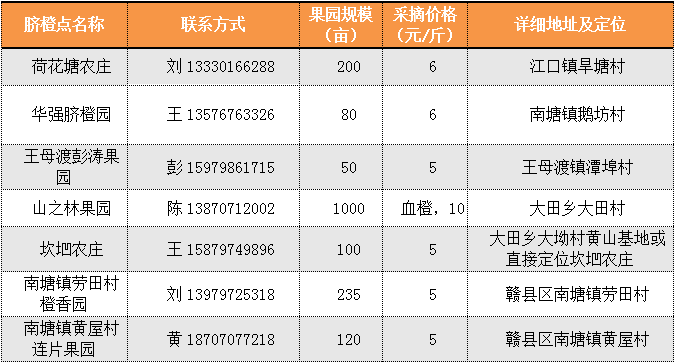 赣县区脐橙采摘点